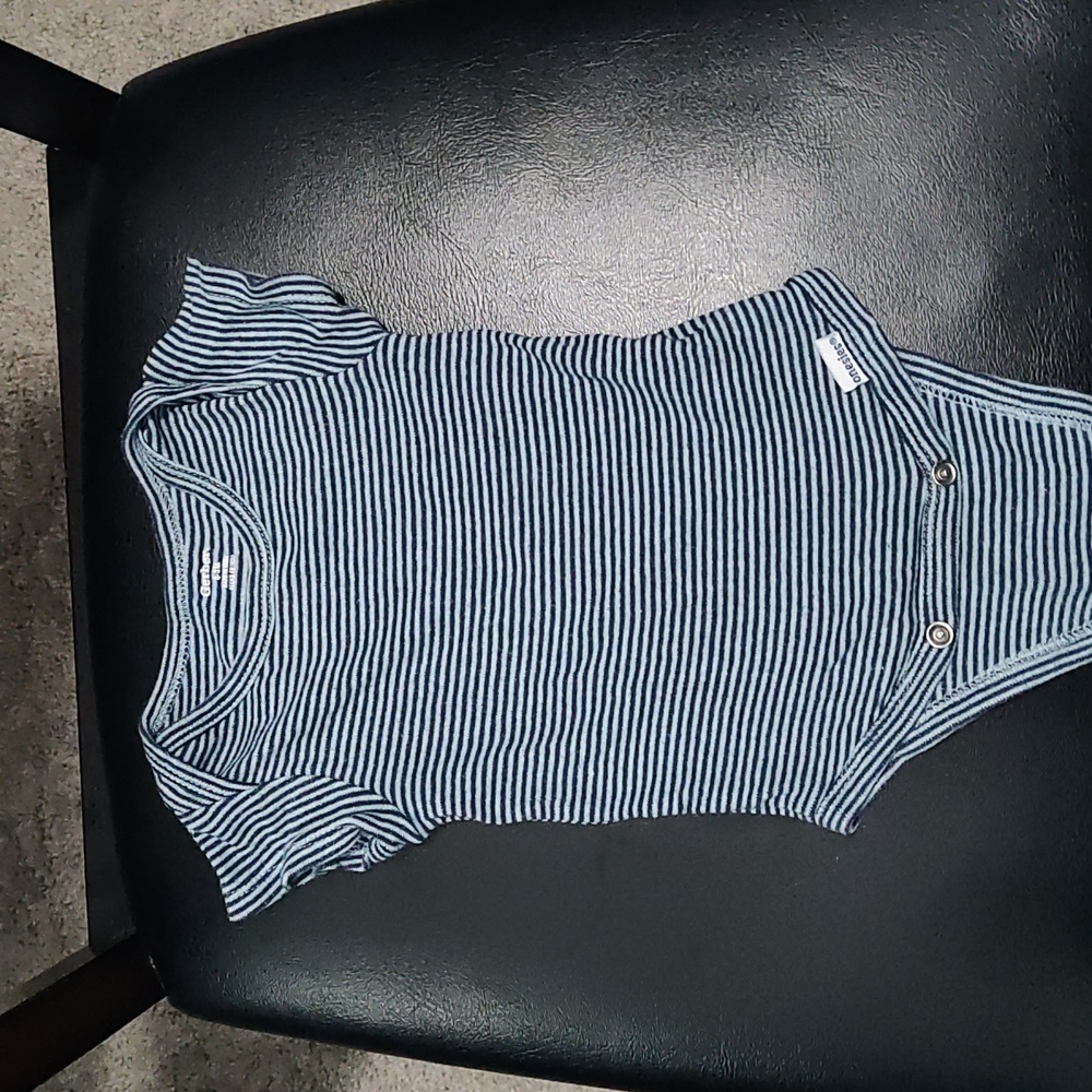 Navy and light blue Gerber onesies